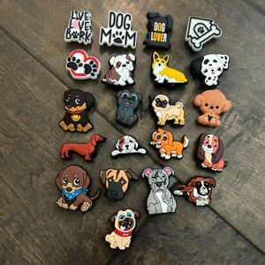 CROCS shoe charms for dog lovers!  21 pieces, NWOT